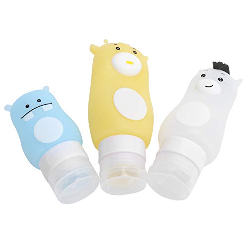Preisvergleich Produktbild Mxzzand Reiseflasche Safe Cartoon Animal Back Saugnapf Design Tragbare nachfüllbare Lotionsflasche Kleine Größe für Toilettenartikel für Shampoo
