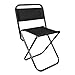 BESTIF Tabouret de camping pliable avec dossier - 59 x 29 x 31 cm