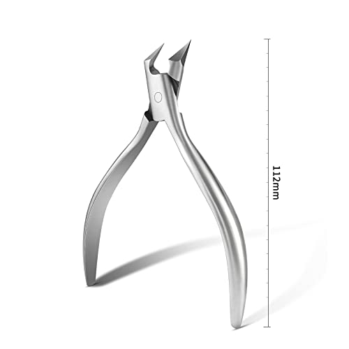 FVION Nagelzange Eckenzange Gerade Klinge - Nagelzangen für Eingewachsene Fußnägel und Fingernäge, Scharfe Spitze und Edelstahl für Starke Fußnägel