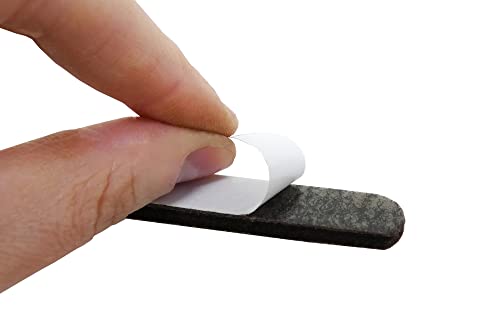 Shepherd Hardware 9865 1/2-Inch X 2-5/8-Inch Heavy Duty Self-Adhesive Felt Furniture Strips, 16-Pack, Brown #TOP4