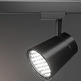 10er-Set PORTLAND | LED Stromschienenstrahler | Wabenraster | Schwarz | 18W / 3000K | Warmweiß | Schienenleuchte, Schienenlampe