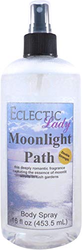Eclectic Lady Moonlight Path Body Spray, Double Strength, 16 ounces, Body Mist for Women with Clean, Light & Gentle Fragrance, Cologne with Soft, Subtle Aroma For Daily Use