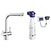 Price comparison product image BLANCO FONTAS II Filter  Single Lever Mixer Tap for the Kitchen with Integrated Water Filter  For Refined, Lime-reduced Drinking Water  Galvanic Chrome  525227