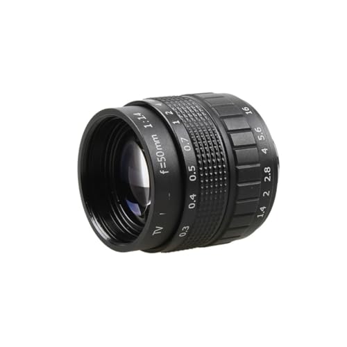 Objectif de Film TV CCTV 50mm F1.4 + Monture C + Anneau Macro, for Pentax Q / Q10 / Q7 / Q-S1 C-PQ