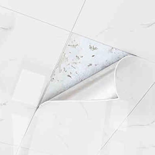 Dalles de plafond imperméables en PVC, 40 cm de large, 3 mm d'épaisseur, panneaux auto-adhésifs pour salle de bain, cuisine, sous-sol, installation facile, solution de revêtement durable