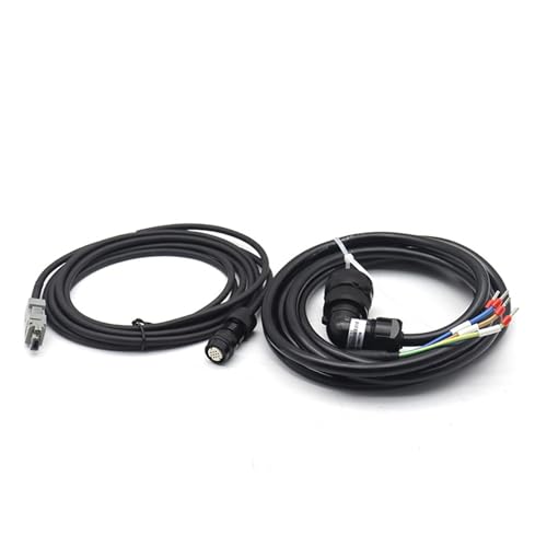 JDOUNFMO Servo Motor Power Cable CM-L15B-03 CM-L15B-05 Encoder Cable CP-SC-M-03 CP-SC-M-05 (Color : 3M)