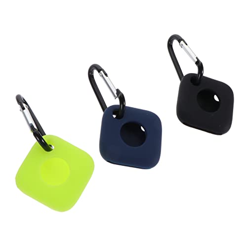 KALLORY 3pcs Silicone Keychain Protective Cover Compatible Tile Mate Lightweight Accessory for Tracker