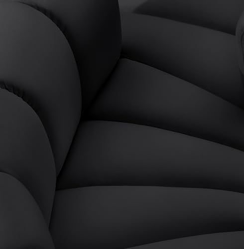 Sillón Curvo Moderna Negro miniatura 6