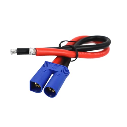 ORFOFE Câble avec Connecteur Mâle Étanche Câble de Raccordement Batterie pour Démarrage Urgence Voiture Fil Alimentation Solaire et Changement Batterie...