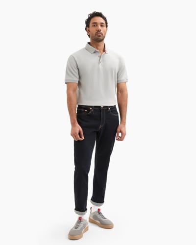 Image of LUDIC Core Polo T-Shirt, Dailymove Collection | Regular Fit | Stand-up Collars | 100% Organic Cotton, 240 GSM | Lightweight & Comfortable |Everyday Essential | Polo T-Shirt for Men