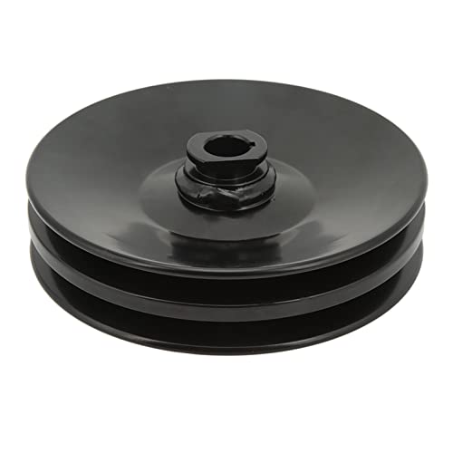 Poulie de direction assistée double rainure noire pour moteur Chevy 350 454
