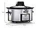 Crockpot Schongarer mit automatischer Rührfunktion | mit programmierbaren Bedienelementen | 5,7 l (für 5–6 Personen) | mit automatischem Mixer | Edelstahl [CSC012X]