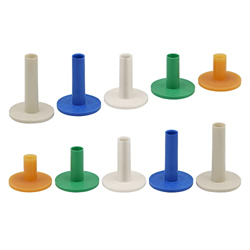 1: Confezione da 5 colori Golf Rubber Tee - 1 di ogni dimensione/colore