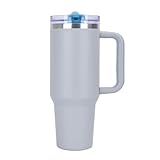 Picture of Quencher ProTour 40 oz Tumbler with Handle - 100% Leak-Proof Vacuum Insulated Stainless Steel Water Bottle | 2 Lids (Flip Straw & Leak-Proof Lid) for Hot/Cold Drinks (mistiness)