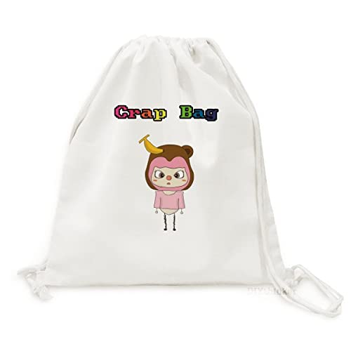 Sac à dos en toile Beauty Gift avec motif singe pour voyage léger et quotidien