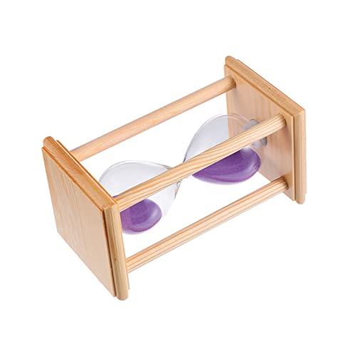 CIYODO Clessidra in Trasparente Cornice in Legno Timer Da 15 Minuti Piccola E Leggera Per Ristoranti E Usi Domestici