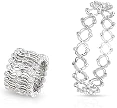 SEMNOX CREATION 2-in-1 Bracelet and Ring Combo - Stylish Convertible Imitation Jewelry, Adjustable Wristband with Detachable Ring, Elegant Design for Women & Girls, Gift for Any Occasion (Pack of 1)