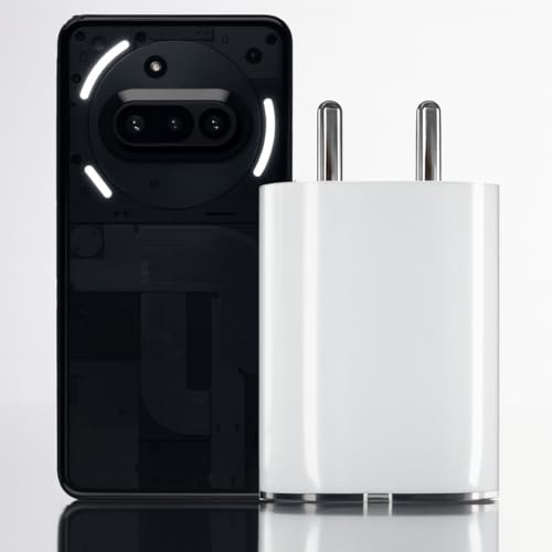 Image of Nothing Original 45W Pps Type-C Rapidly Charging Charger Adapter for Nothing Phone 3 /3A /3A Pro /2 /2A /2A Plus /2A Special Edition /1 /CMF Phone 2 Pro & Other 45 Watt USB C Supporting Devices-White