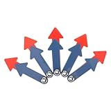 Sosoport 5Pcs Plastic Clock Hands Kit for Safe DIY Clock Parts for Home School Projects Educational Telling Tools Easy to Install Rotating Arrows for Math Learning