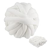 Hilo para tejer brazo - Hilo gigante para manta almohada DIY | Hilo voluminoso gigante gigante, 1 rollo (20 yardas) para hacer mantas para mascotas, felpudos, cojines, almohadas, manualidades, Frifer