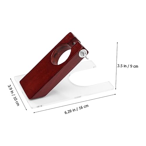 Unomor Sturdy Carpet Trimmer Base Tufting Trimmer Holder Professional Shearing Guide Acrylic Wood Material Easy Assembly