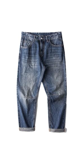 Jeans Pants Trouser Denim Splicing Design Sense High Street Men's Youth Handsome Style Versatile