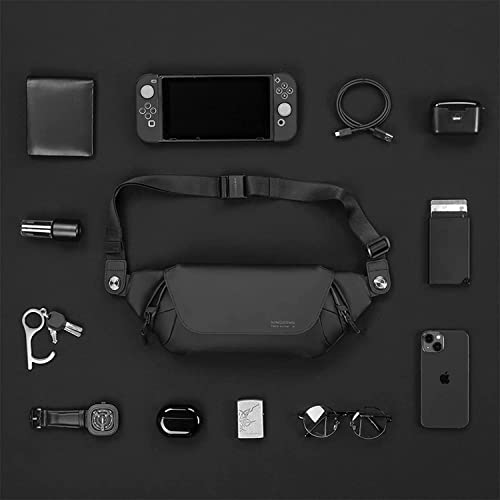 Kingsons Mens Crossbody Bag Small,Waterproof Shoulder Backpack Chest Sling Bag For Men Women, Lightweight Everyday Carry Bag For Travel, Black… #TOP5