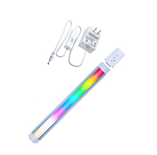 LAMPAOUS Smart Under Cabinet Lighting Bar Work with Amazon Alexa, Google White and Color Ambiance, LED Lights for TV Stand, Float Shelf, Liquor Bottles,Tool Box (1-Bar Kit 24