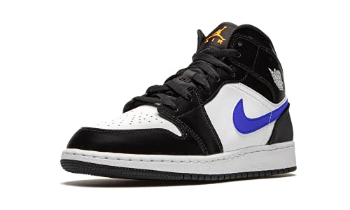 Image of Air Jordan 1 Mid inchBlack Racer Blue White inch (GS /Juniors) (2020)