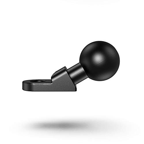 1" Aluminum Alloy Ball Mount Base with 10mm Mounting Hole Rear-View Mirror Mounts Angled Ball Head Campatible with RAM Mounts 1 inch Ball Socket Arms (R12*1)