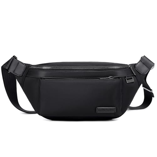 Image of Arctic Hunter Sling Bag for Men Small Size Side Bag Nylon Cross Pack for Mobile Shoulder and Water-Repellent Crossbody Bag for Daily Use Casual (Black)