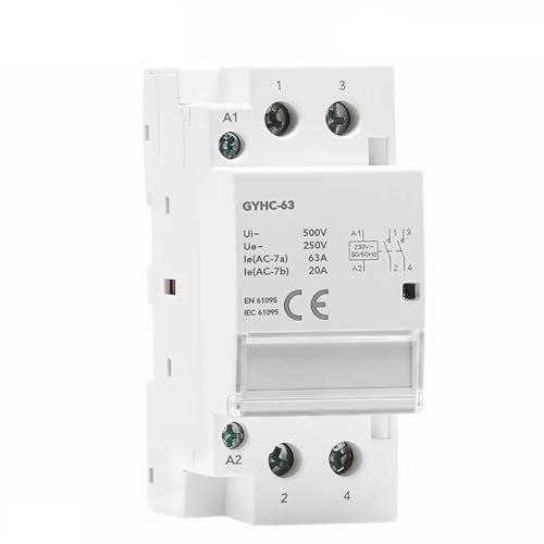 Contactor modular 2P 63A 220V automatico interruptor carril DIN 1