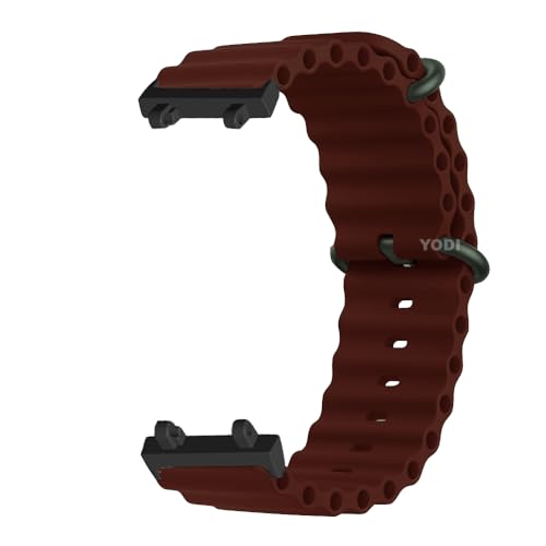 Image of YODI Strap Band Compatible with Amazfit T-Rex 2 Smartwatch Only Soft Silicone | Nylon | Chain | Leather Watch Straps with Installation Adjuster Tool For Amazfit TRex 2