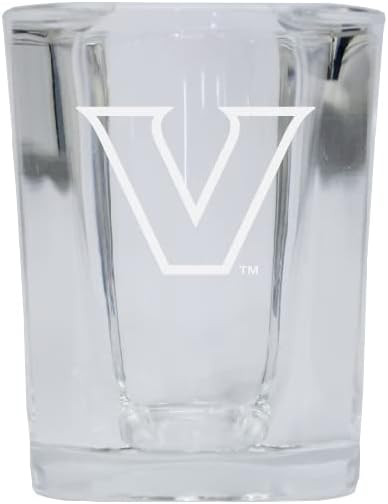 R and R Imports Vanderbilt Commodores University - Vaso de chupito cuadrado de 2 onzas grabado con licencia oficial