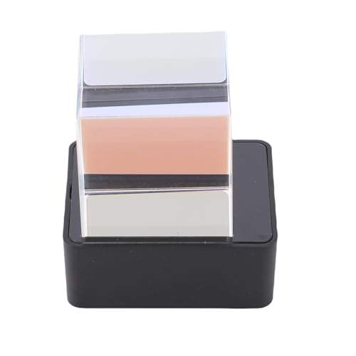 Ghzste - Cubo de cristal holográfico LED, pantalla de fotos 3D, reloj digital de tiempo inteligente para oficina, decoración del coche, animación GIF, reproductor de álbum de fotos, base