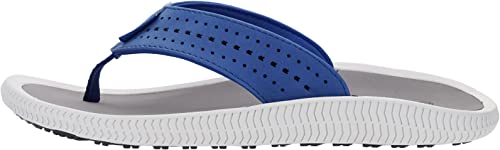 Whitin Men's Wide Toe Flip Flops Width Thong Sandals With Arch Support Size 10 Lightweight Summer Walking Comfortable Slip Resistant Sandles For Male Indoor Outdoor Beach Sandalias Blue 43 #TOP1