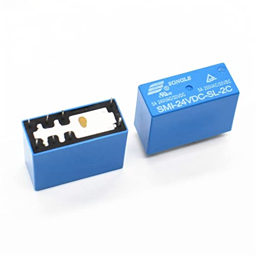 Relais de puissance 8 PIN MESKEL commutation stable DC 24V 5A pour circuits imprimés