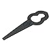 Price comparison product image Merriway® BH01217 Mower Blades to Fit Qualcast Easi-Lite 28, Hover-Safe 25 and Bosch Mowers FO16800008/9/177 - Pack of 24 Pieces, Black