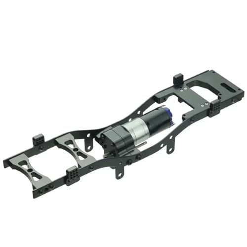 Piezas Vehículos RC para WPL para C14 para C24 para 1/16 Camión Actualización Automóvil Repuestos para Automóvil Distancia Entre Ejes Ensamblaje Carcasa Marco Metal Cuerpo RC para Chasis Marco(Black)