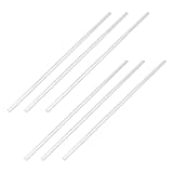 Oedema Clear Rigid Tubing Plastic Test Tubes Round Tube 0.24' OD, 0.15' ID, 6PCS