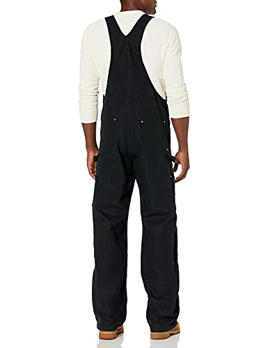 Carhartt Men's Loose Fit Firm Duck Bib Overall, Black, 46W X 32L Tall #TOP1