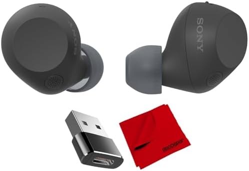 Sony WF-C710NB Truly Wireless Noise Canceling Earbuds Black Bundl...