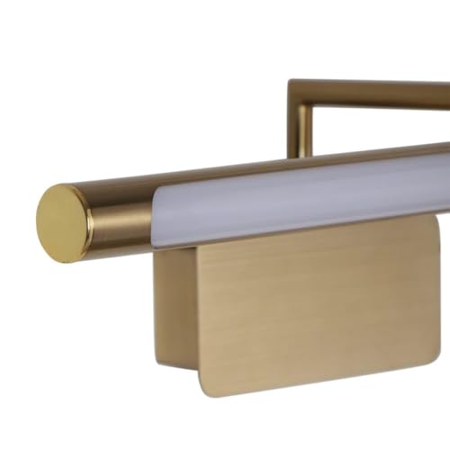 Image of JACKAL 18W LED 3in1 Mirror Lights (Brass Gold Body), Adjustable Bathroom Vanity Sconce Makeup Wall Light, Dressing Table Cabinet Picture Photo Frame Lights (White, Warm White, Natural White)