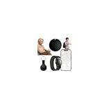 GPS Tracker for Kids, Real-Time GPS Tracking Device for Seniors w/Wearable Wristband & Keychain Design, No Monthly Fee/No SIM Card, Lightweight Locator Works w/iOS Find My（MFi Certified） Long Standby