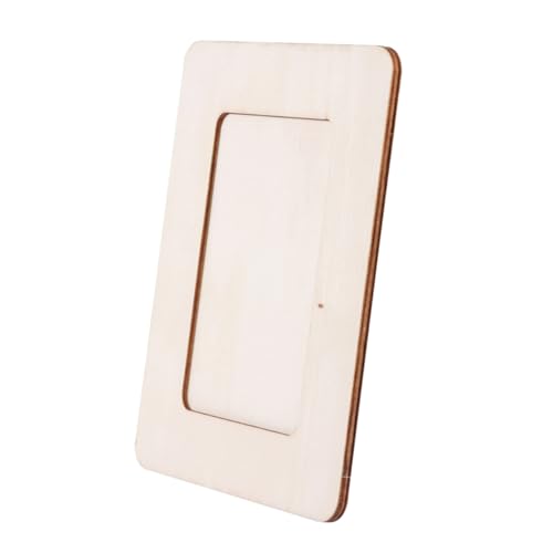 ARTSEWPLY 4pezzi Legno Grezzo Cornice Per Foto Vuota in Legno Per Decorazioni Artistiche e Artigianato Fai Da Te