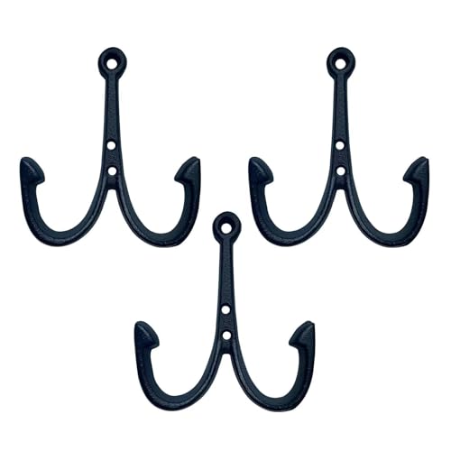 HomeHand Nautical Fish Hook Wall Hooks for Beach Towels, Coats and Keys