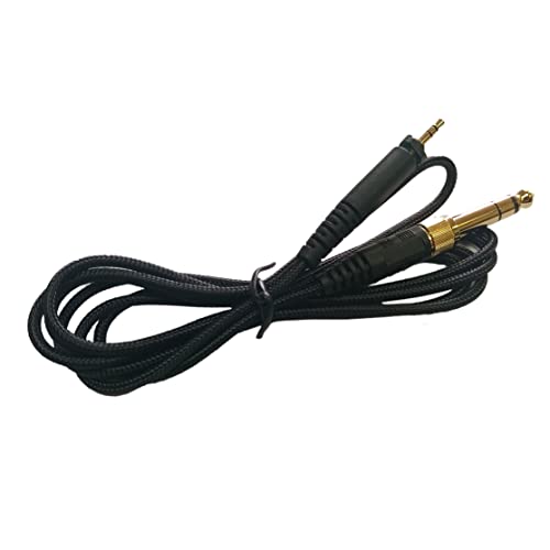 Soft Braided Wire SRH940 6.35mm & 3.5mm Male to 2.5mm Male Stero Audio Cable Audio Upgrade HiFi Cable Compatible with SHURE SRH840 SRH940 SRH440 SRH750DJ SHP9000 SHP8900 Headphones