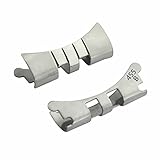 Ewatchparts 2 End Link Piece Compatible With Jubilee Watch Band 36mm Rolex Datejust 20mm Bracelet Stainless Steel