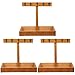 Cabilock 3 Stücke Holzschlüsselhalter Holz Schmuck Schmuck Schmuck Schmuck Schale Holz Serviertablett Schmuckbehälter: Portion