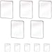 10Pcs Washable Double Sided Sticky Gel Pads, WOVTE Multipurpose Reusable Non Slip Pad, Removable Gripping Pads Cell Phone Holder for fixing Carpet Phones Pictures Car Dashboard Home Use (Clear)